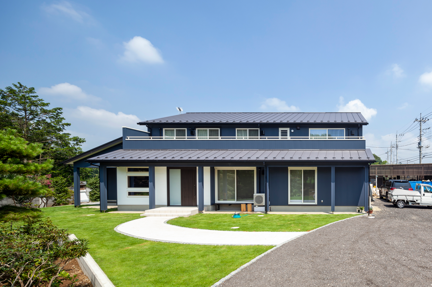 青を基調とした、広がりのある快適な住まい【埼玉県比企郡滑川町】